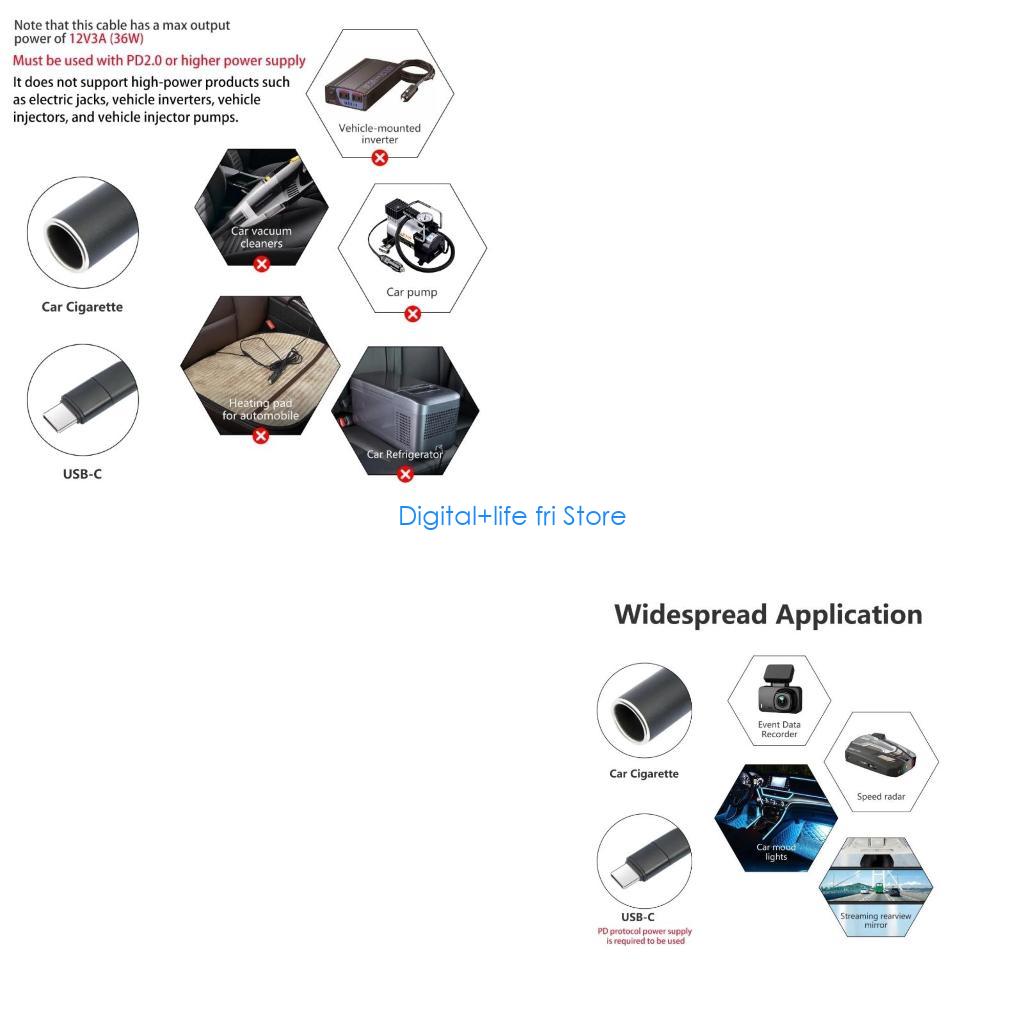 Electronics And Gadgets With C - Adaptateur d'alimentation E06D USB C mâle