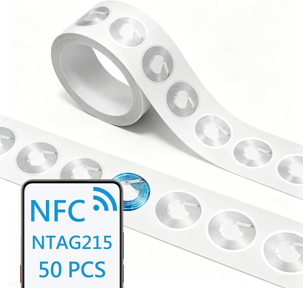 Nfc Tag Programmable - Autocollants NFC NTAG215 13,56 MHz, étiquettes
