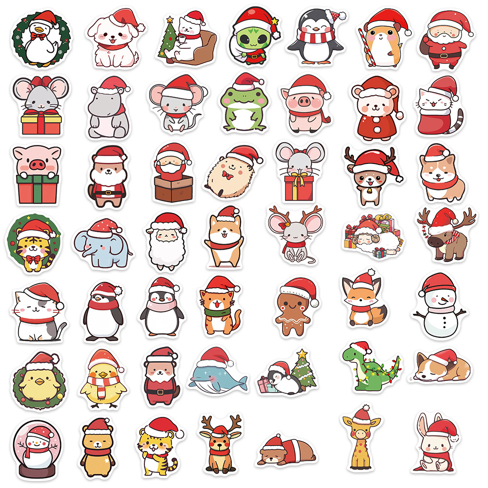 Lot de 50 autocollants de Noël - Electronics Gadgets Store avis et prix